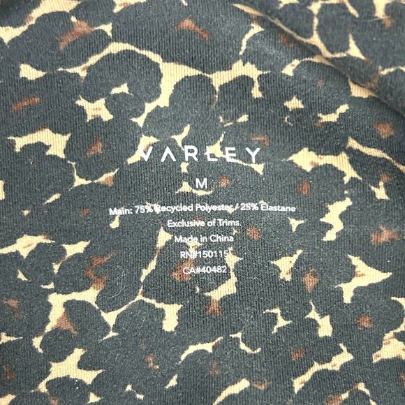 Varley Size M Lets Move High Rise 25" Legging Cluster Leopard Stretch Athleisure - Picture 8 of 9